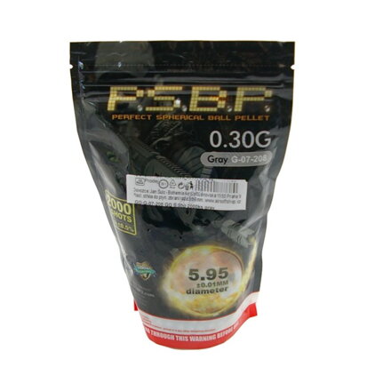 BB kuličky G&G - 0,30g - 2000ks - šedé